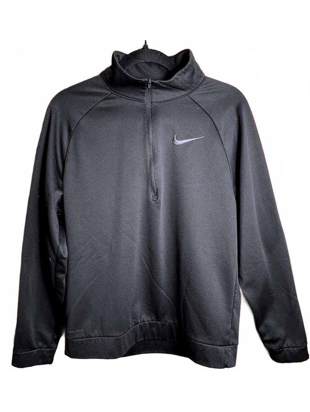 Nike Men's Dri-FIT Black Half-Zip Pullover Size Medium